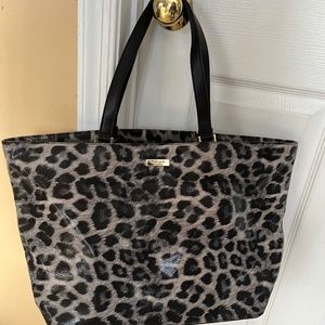 Kate Spade Tote Leopard Print Vinyl (New)